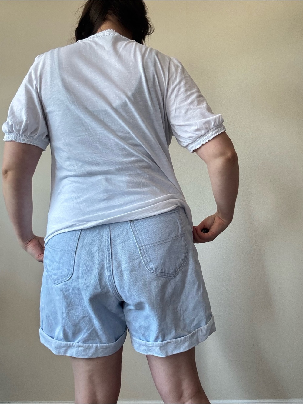 J. Crew White Henley Top with Loop Trim - Picture 3 of 8